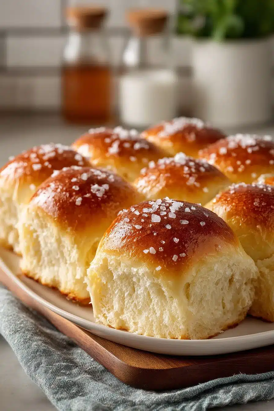 Flaky Homemade Soft Buttermilk Dinner Rolls