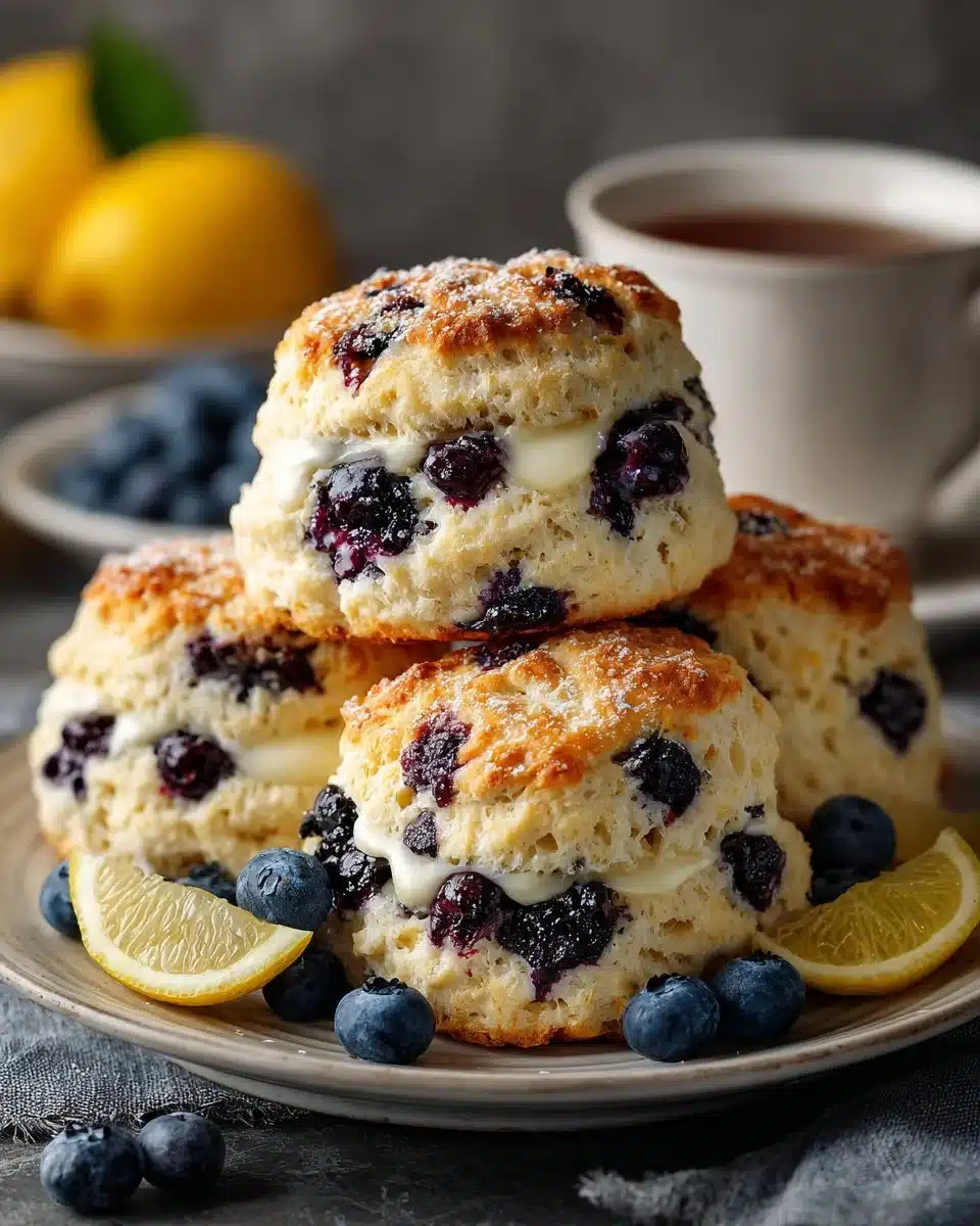 Fresh Blueberry and Lemon Scones