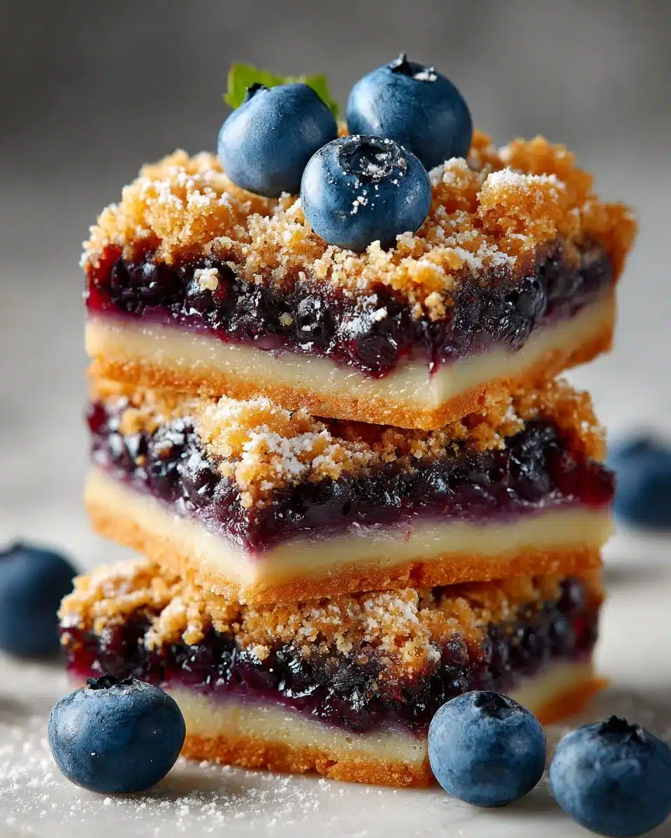 Fresh Blueberry Crumble Bars Fresh Blueberry Crumble Bars