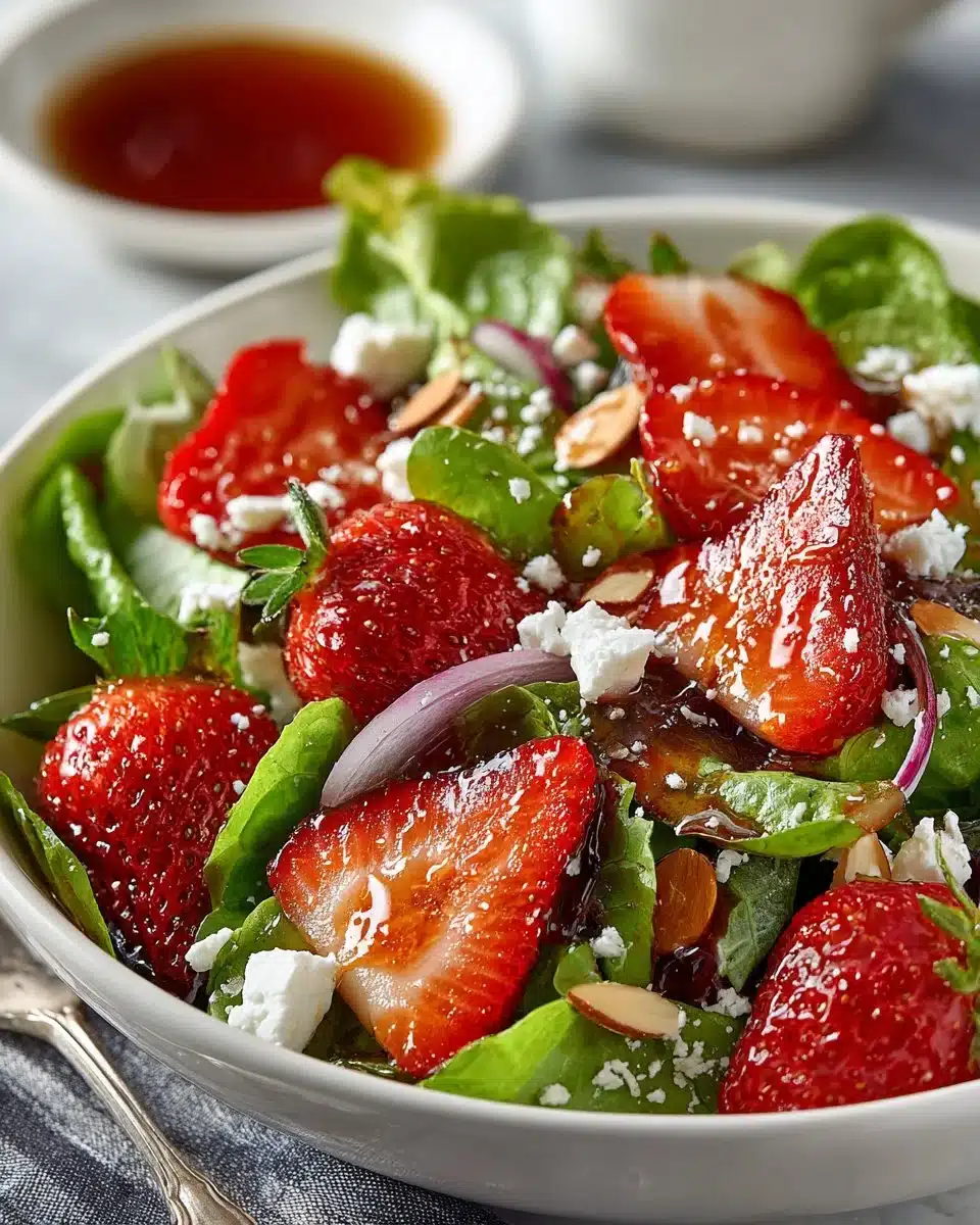 Fresh Strawberry Summer Salad with Lemon Vinaigrette Fresh Strawberry Summer Salad with Lemon Vinaigrette