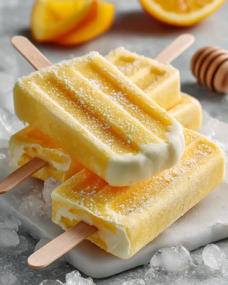 Frozen Orange Cream Popsicles Frozen Orange Cream Popsicles