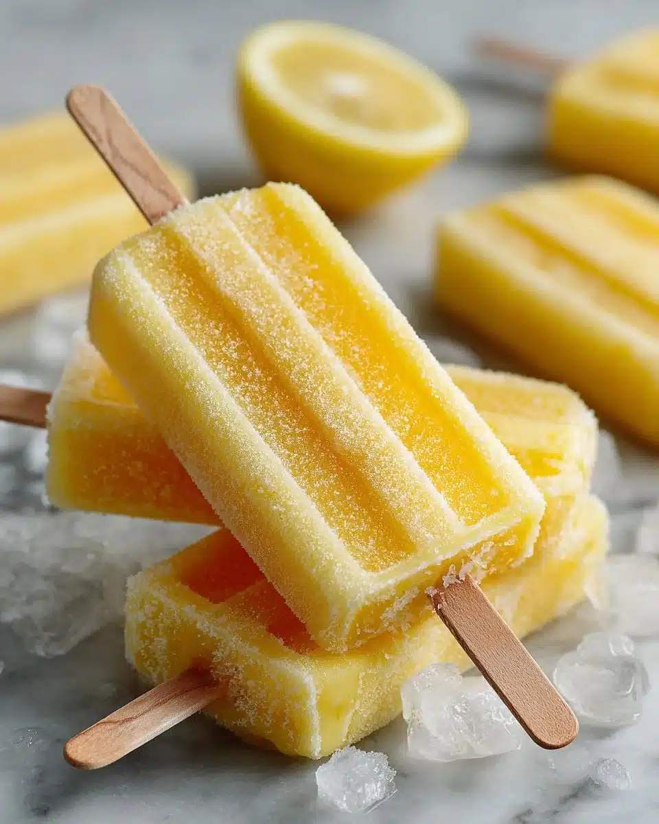 Frozen Pineapple and Coconut Popsicles
