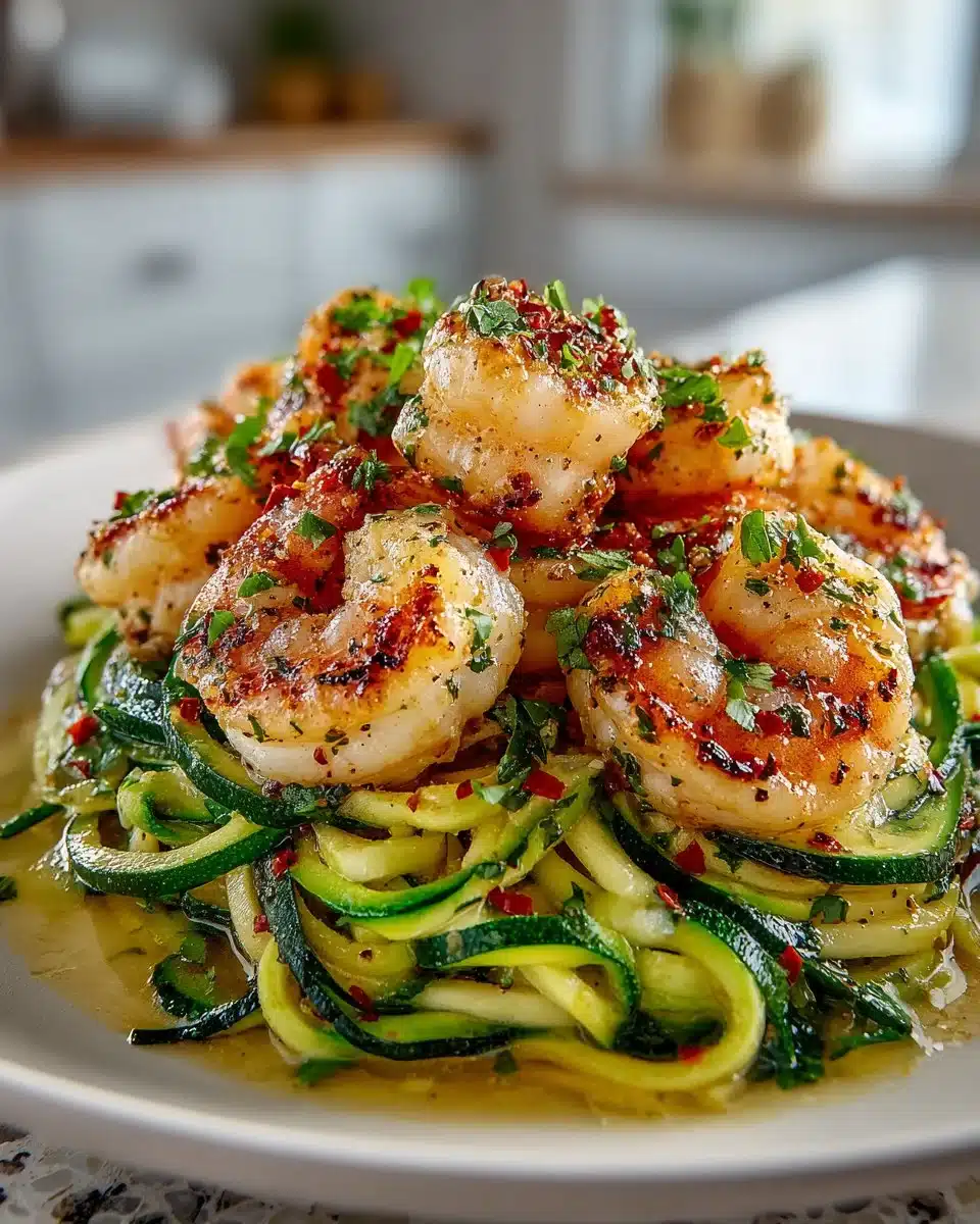 Garlic Butter Shrimp and Zucchini Noodles Garlic Butter Shrimp and Zucchini Noodles