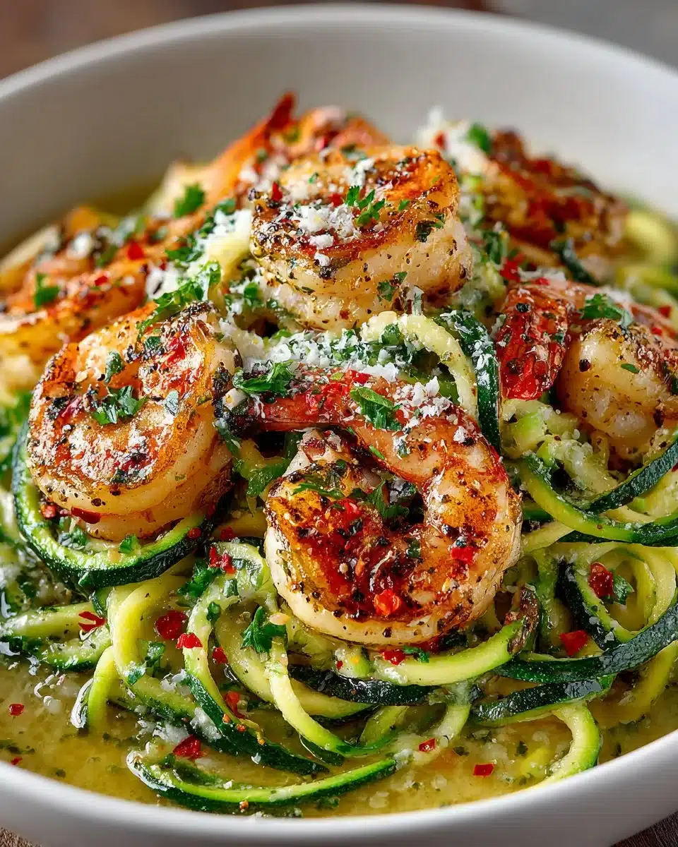 Garlic Butter Shrimp and Zucchini Noodles Garlic Butter Shrimp and Zucchini Noodles