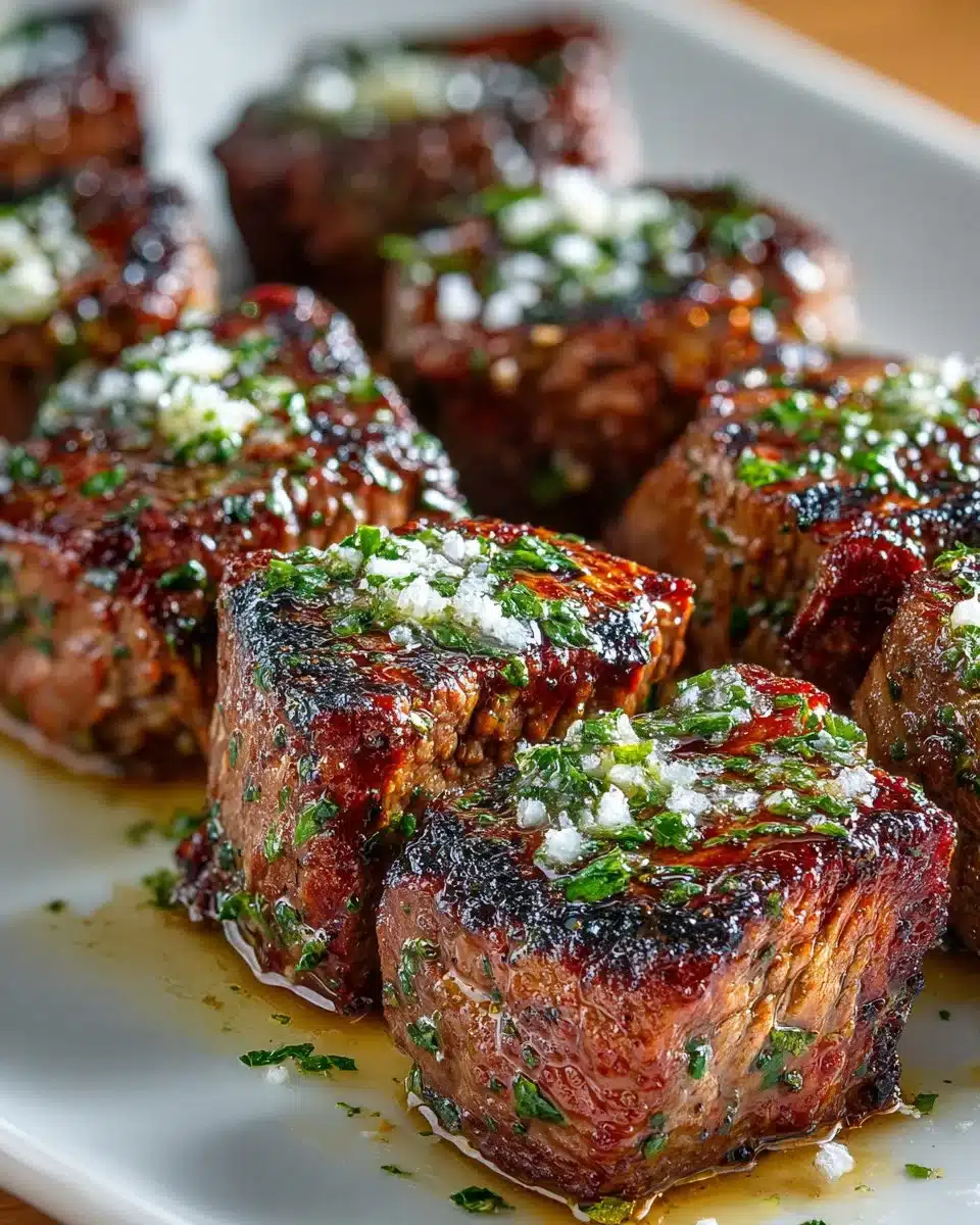Grilled Garlic Butter Halal Steak Bites Grilled Garlic Butter Halal Steak Bites