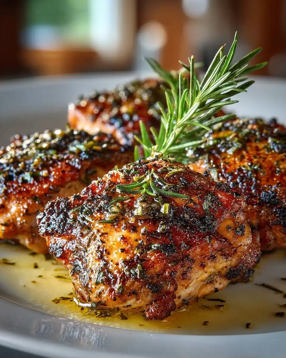 Grilled Garlic Herb Chicken Thighs Grilled Garlic Herb Chicken Thighs