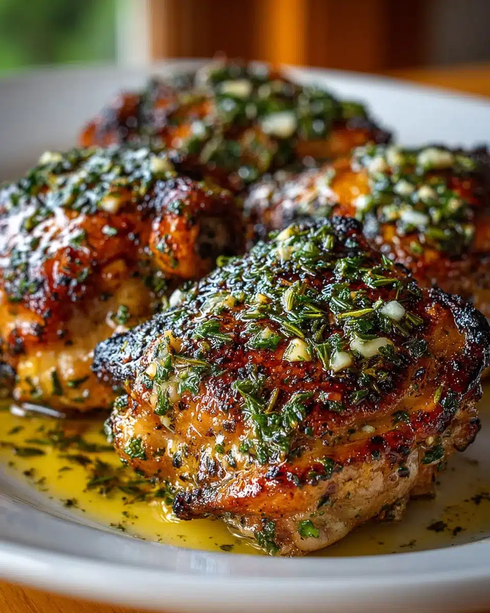 Grilled Garlic Herb Chicken Thighs Grilled Garlic Herb Chicken Thighs
