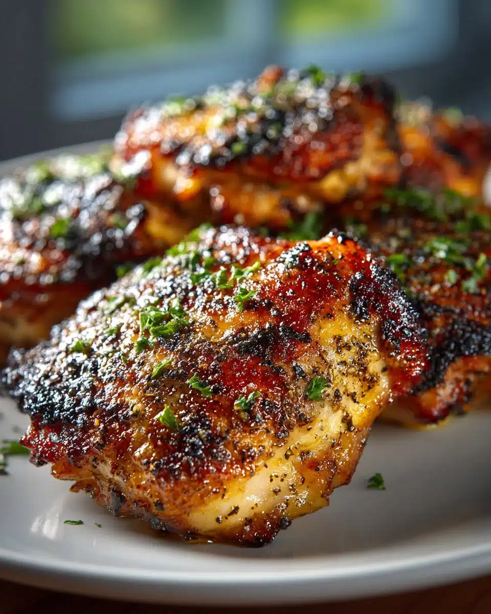 Grilled Lemon Pepper Chicken Thighs Grilled Lemon Pepper Chicken Thighs