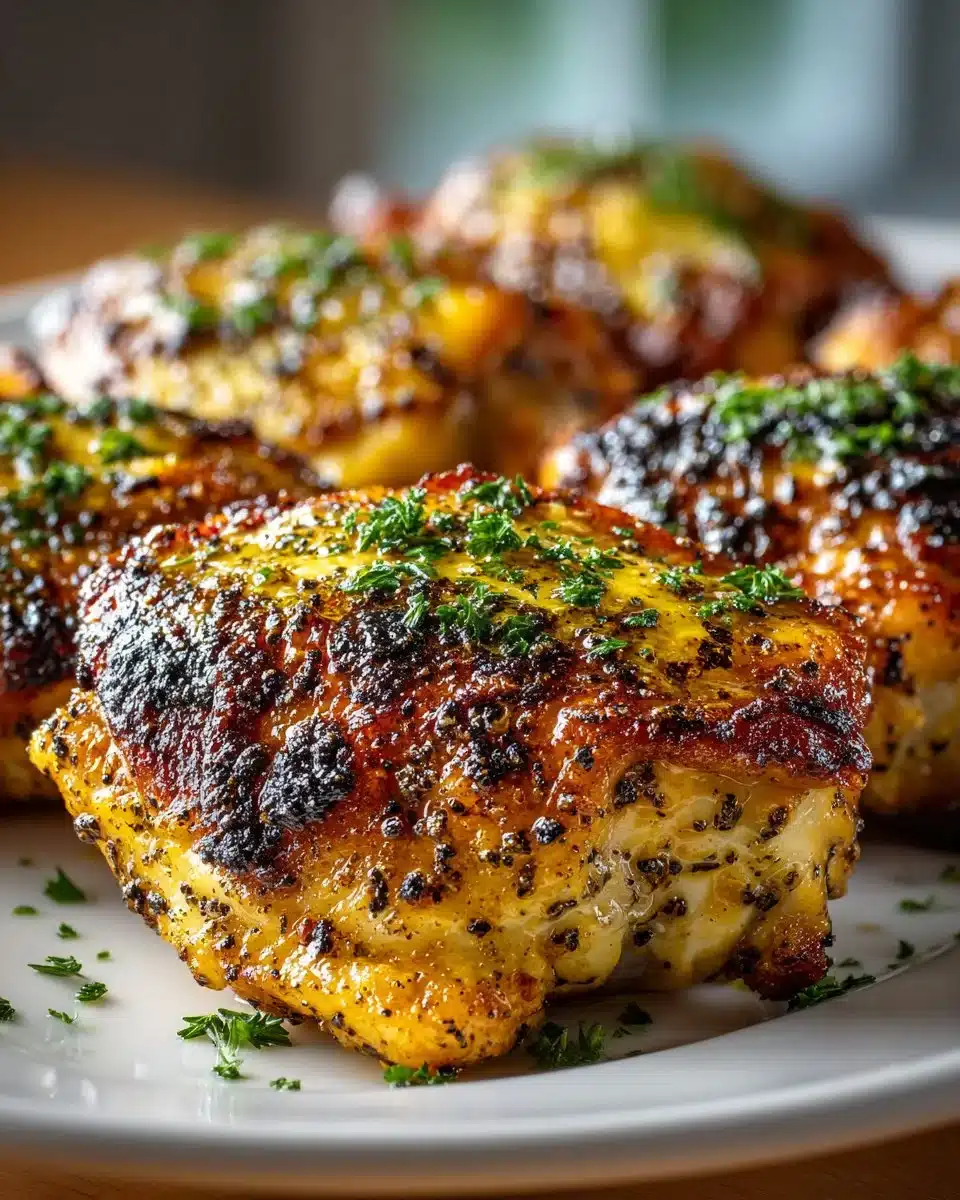 Grilled Lemon Pepper Chicken Thighs Grilled Lemon Pepper Chicken Thighs