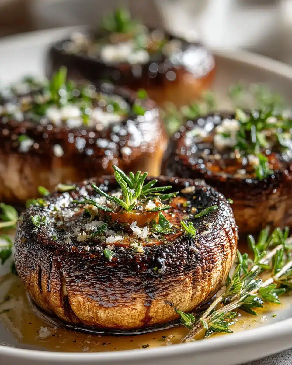 Grilled Portobello Mushroom Caps Grilled Portobello Mushroom Caps