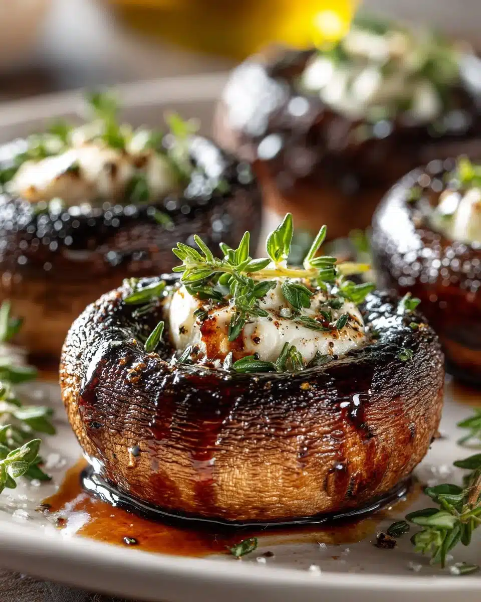 Grilled Portobello Mushroom Caps Grilled Portobello Mushroom Caps