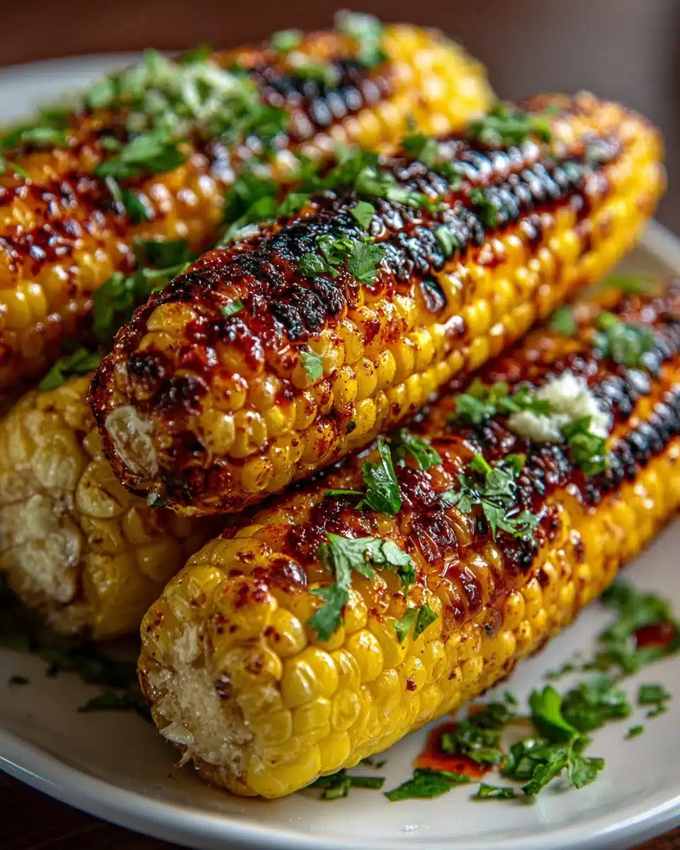 Grilled Sweet Corn with Chili Lime Butter Grilled Sweet Corn with Chili Lime Butter