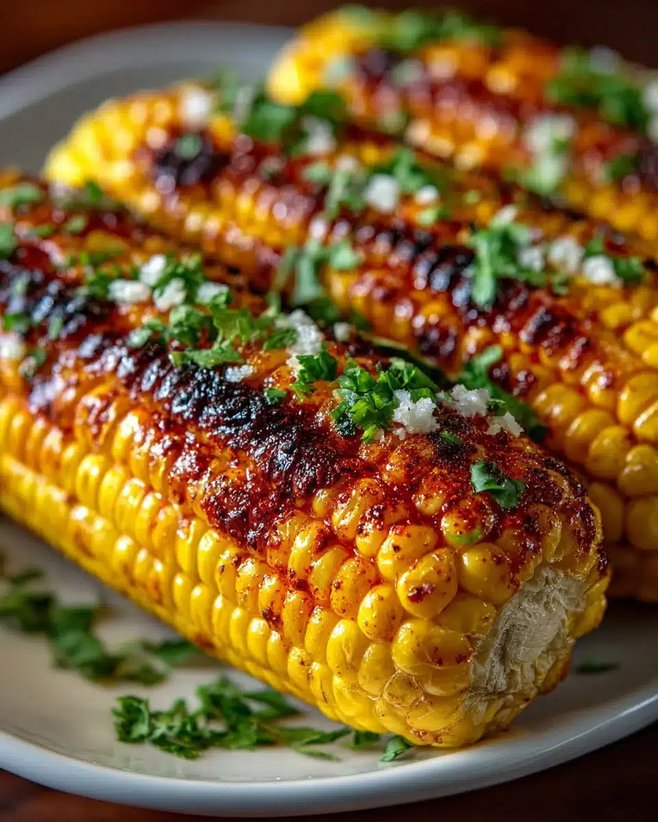 Grilled Sweet Corn with Chili Lime Butter Grilled Sweet Corn with Chili Lime Butter