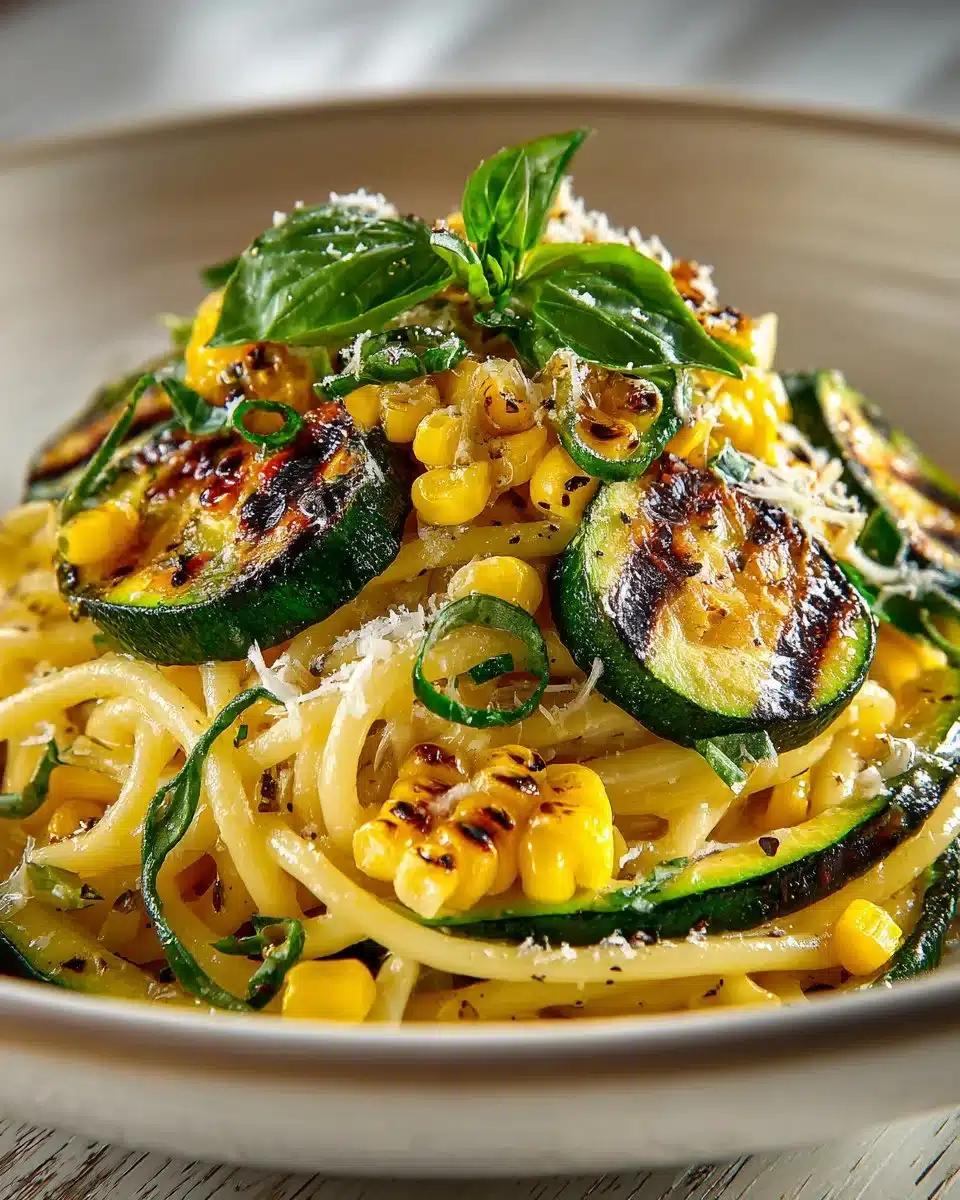 Grilled Zucchini and Sweet Corn Pasta Grilled Zucchini and Sweet Corn Pasta