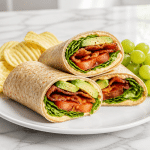 healthy blt wraps with secret sauce 1