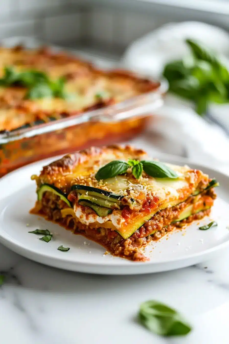 Healthy Keto Zucchini Noodle Pasta Bake Healthy Keto Zucchini Noodle Pasta Bake