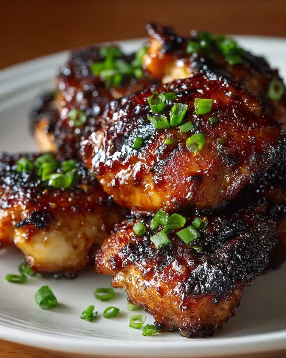 Honey Garlic Grilled Chicken Thighs