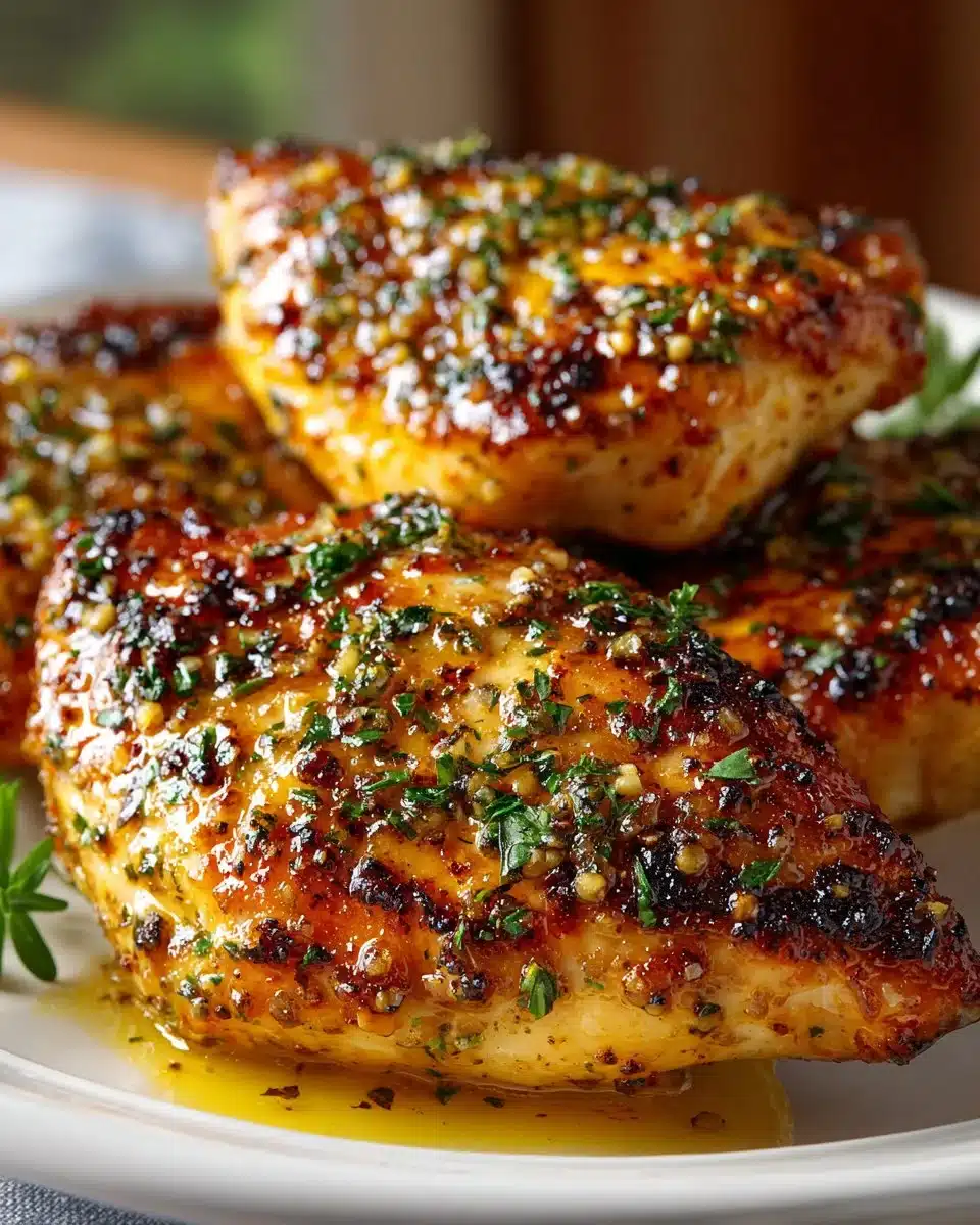 Honey Mustard Glazed Chicken Breasts