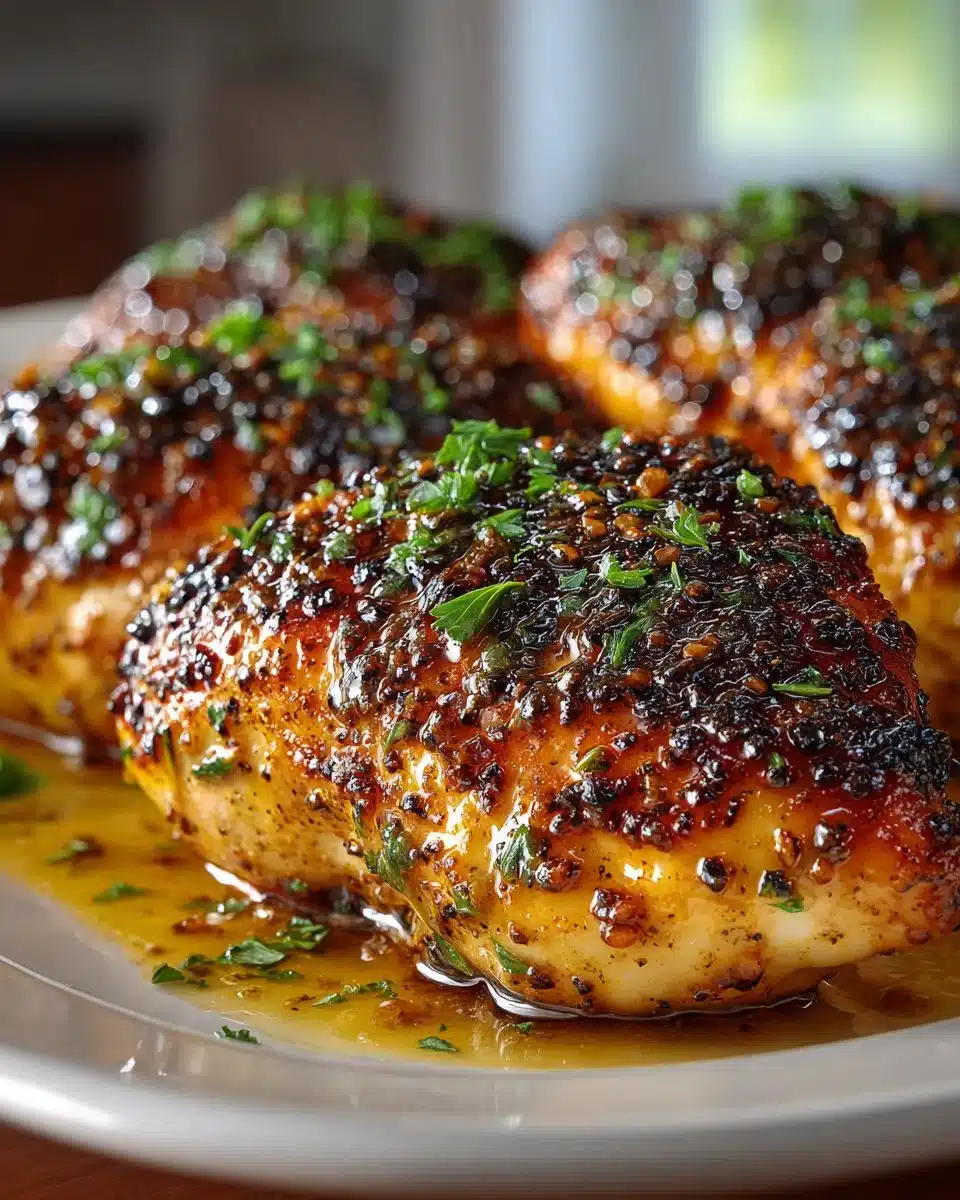 Honey Mustard Glazed Chicken Breasts