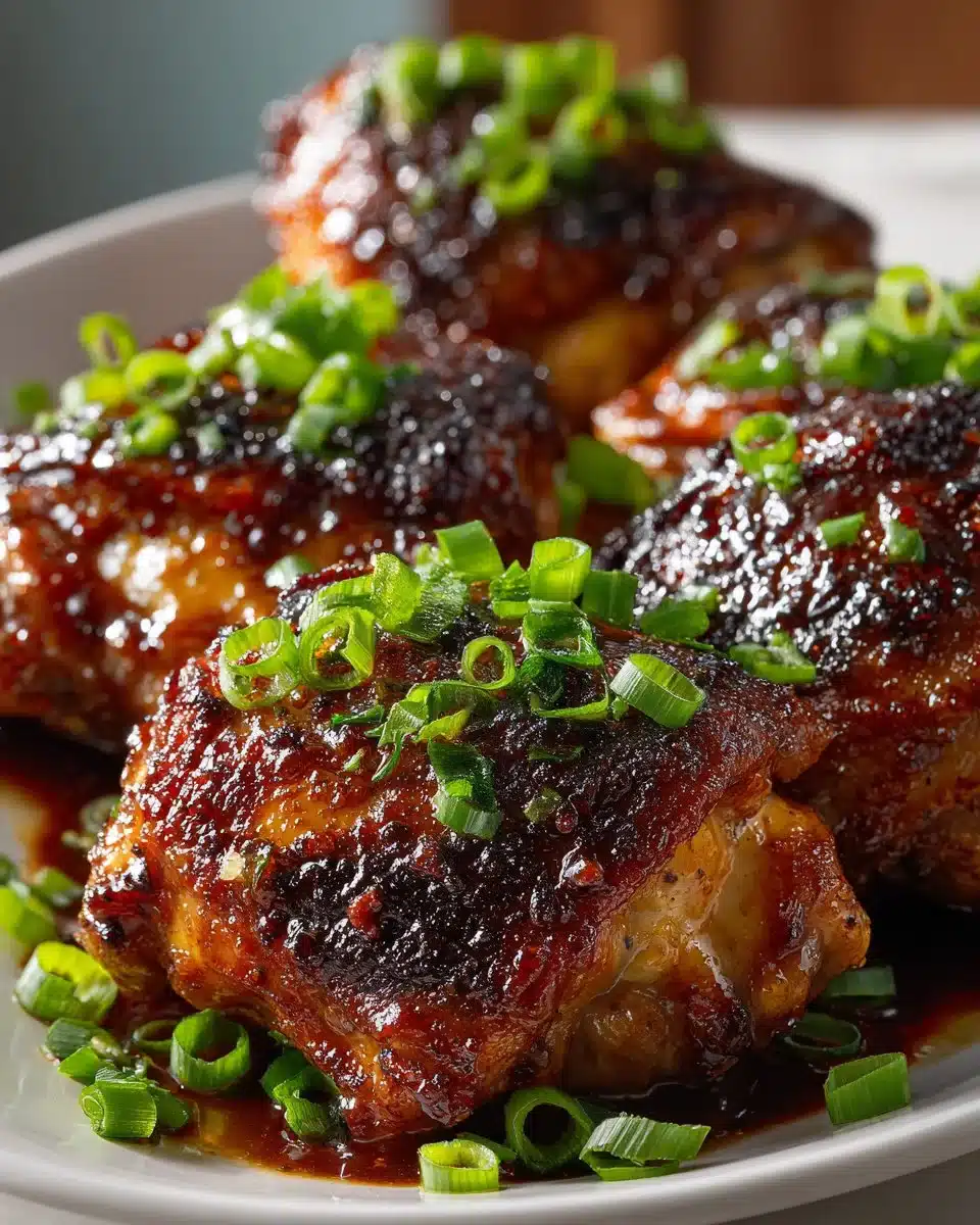 Honey Sriracha Glazed Turkey Thighs