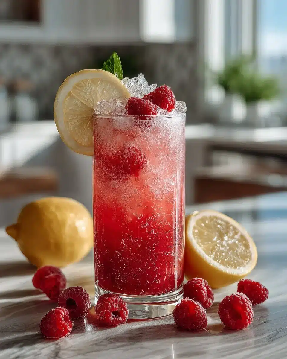 Iced Raspberry Lemonade