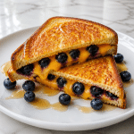 juicy blueberry grilled cheese 1