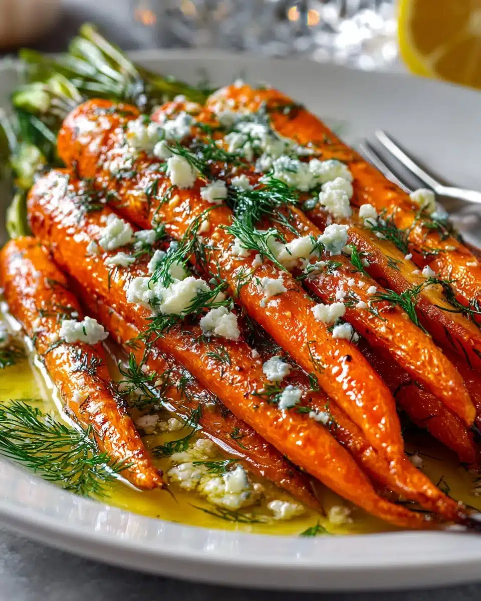 Lemon Dill Roasted Carrots with Feta Crumble lemon dill roasted carrots with feta crumble 2026 04 02 001559
