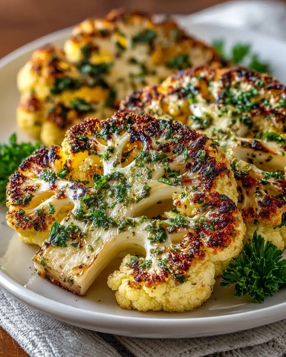 Lemon Herb Grilled Cauliflower Steaks Lemon Herb Grilled Cauliflower Steaks
