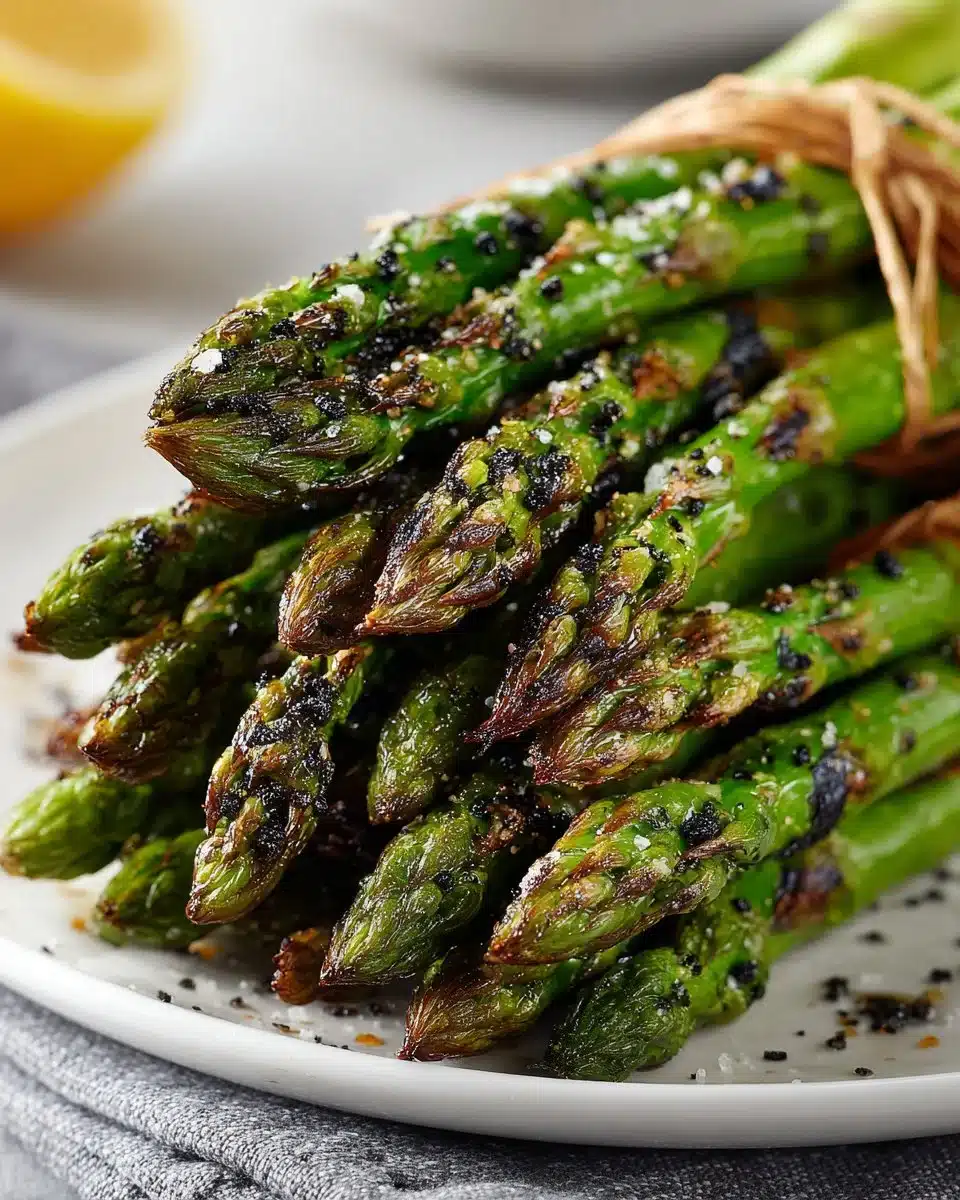 Lemon Pepper Grilled Asparagus Bundles