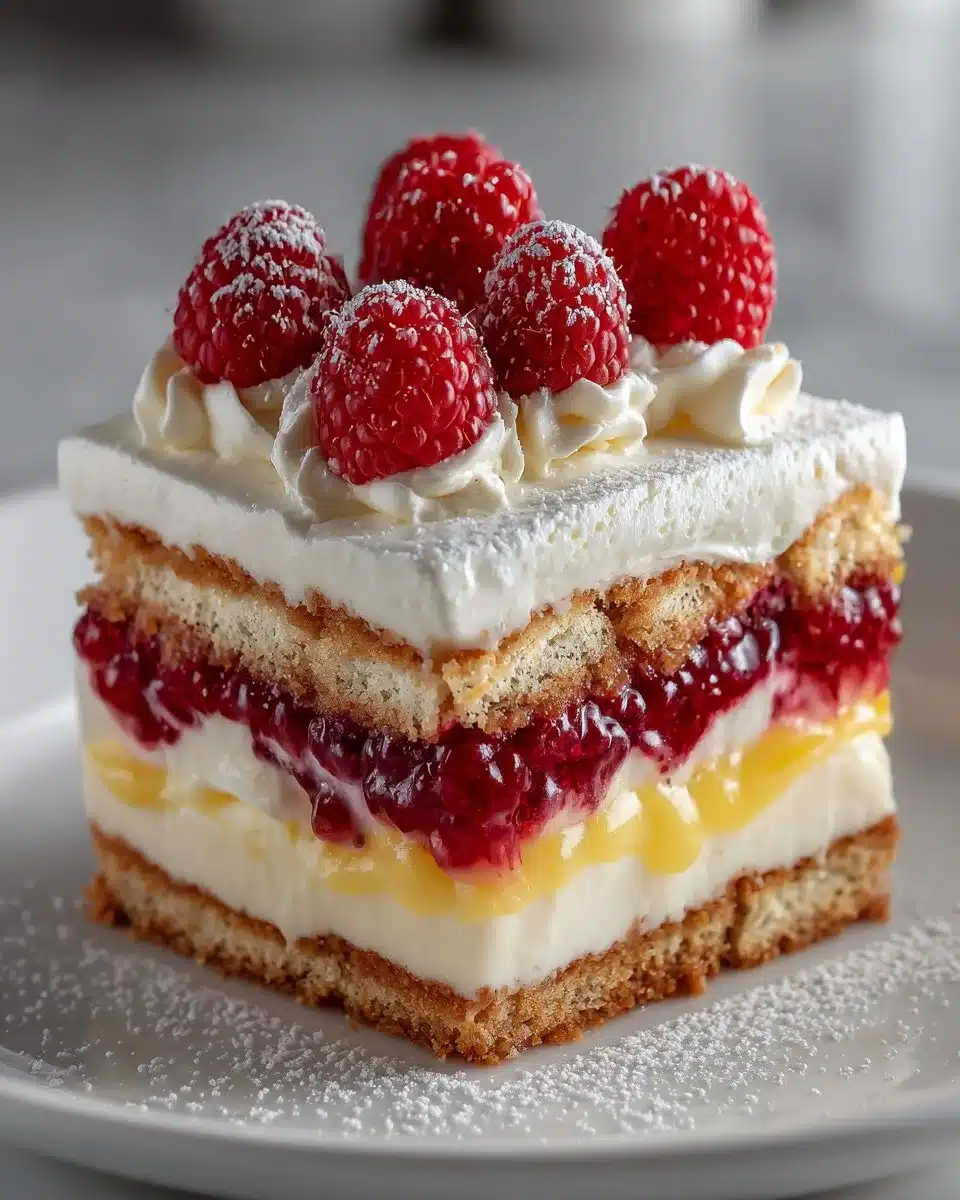 Lemon Raspberry Icebox Cake Lemon Raspberry Icebox Cake