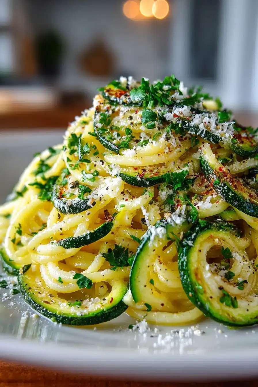 Light and Fresh Summer Lemon Zucchini Pasta Dinner Light and Fresh Summer Lemon Zucchini Pasta Dinner