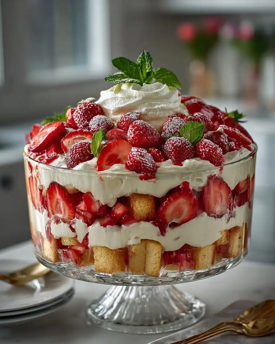 Limoncello Strawberry Rhubarb Trifle Limoncello Strawberry Rhubarb Trifle
