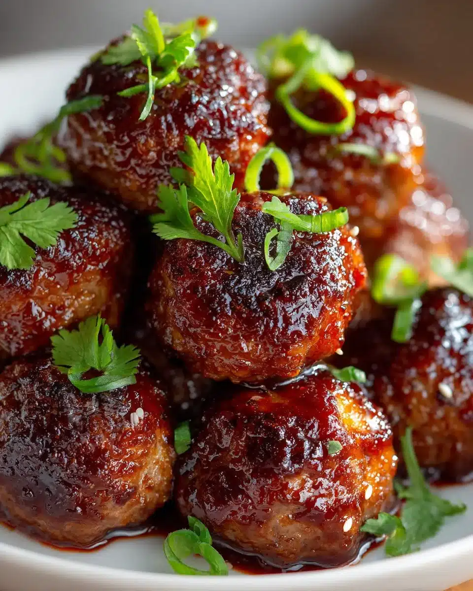 Mango Sriracha Glazed Meatballs Mango Sriracha Glazed Meatballs