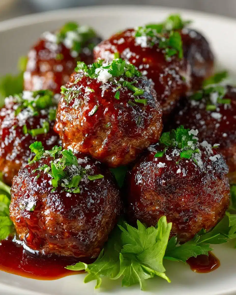 Mango Sriracha Glazed Meatballs Mango Sriracha Glazed Meatballs