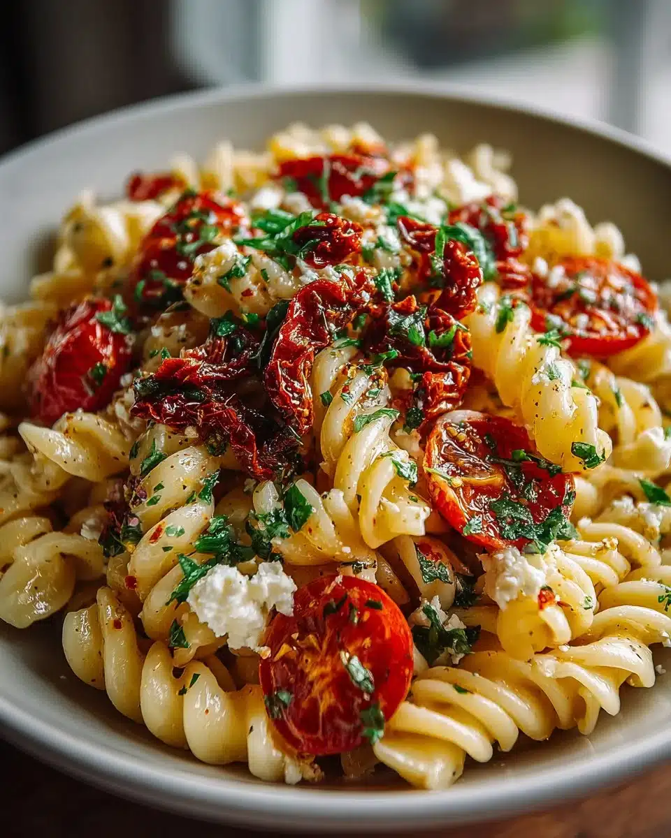 Mediterranean Pasta Salad with Sun Dried Tomatoes mediterranean pasta salad with sun dried tomatoes 2026 04 12 232652