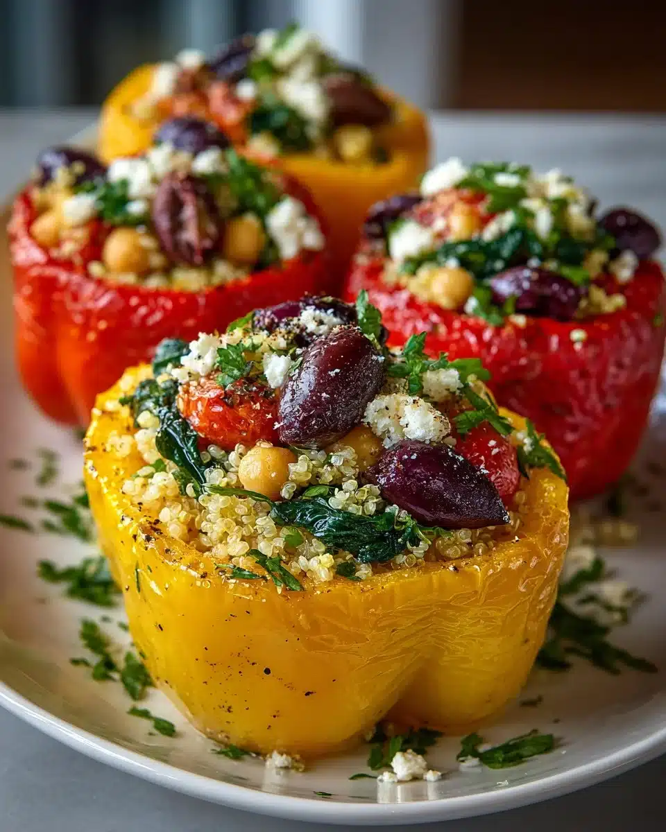 Mediterranean Stuffed Bell Peppers Mediterranean Stuffed Bell Peppers