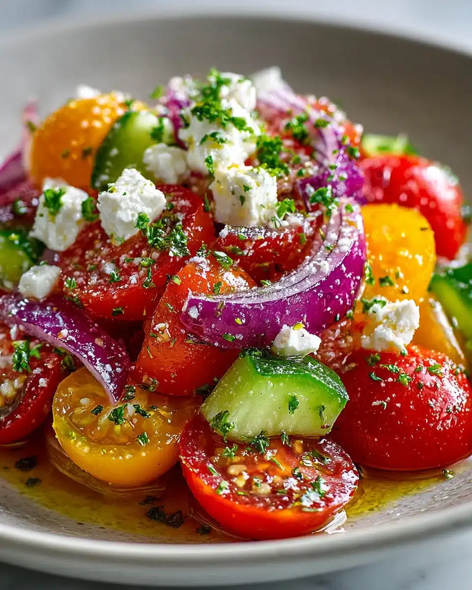 Mediterranean Tomato and Feta Salad