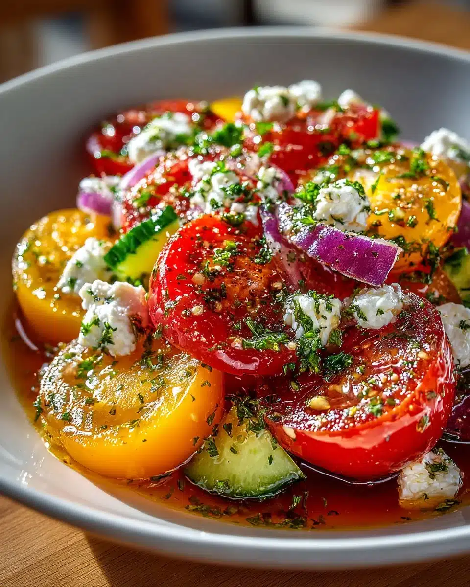 Mediterranean Tomato and Feta Salad