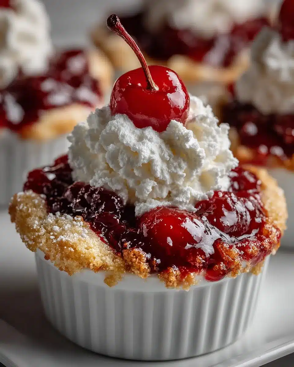 Mini Cherry Cobbler Cups Mini Cherry Cobbler Cups
