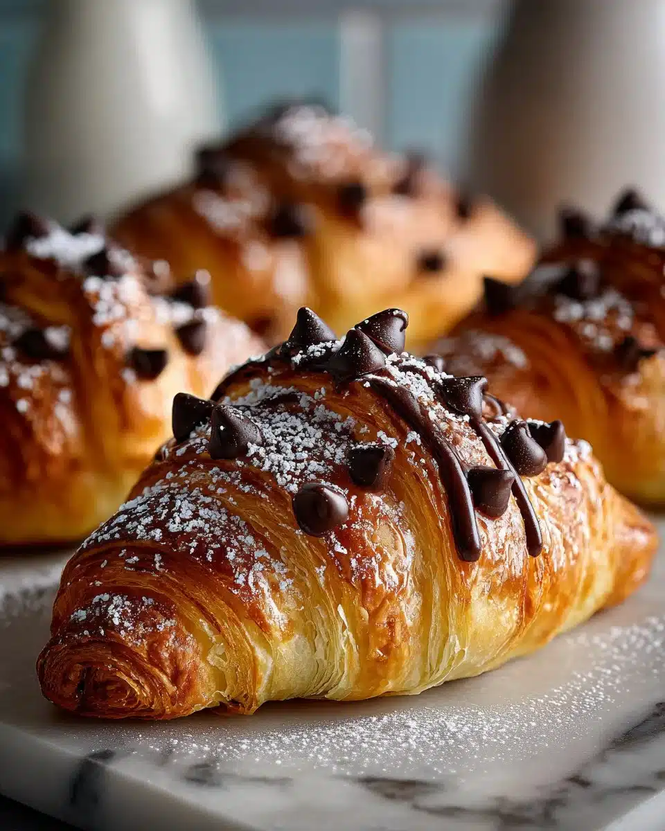 Mini Chocolate Croissants Mini Chocolate Croissants
