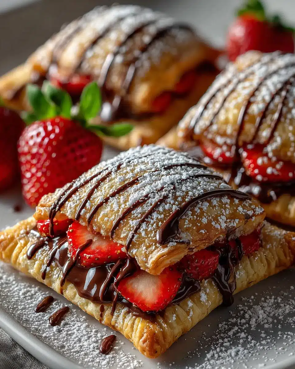 Mini Strawberry Nutella Hand Pies