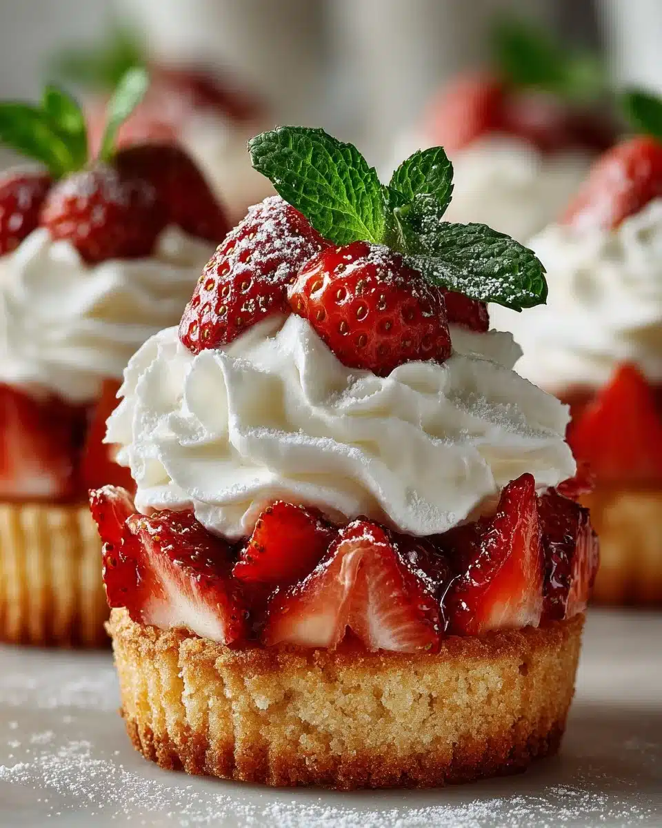 Mini Strawberry Shortcake Cups Mini Strawberry Shortcake Cups