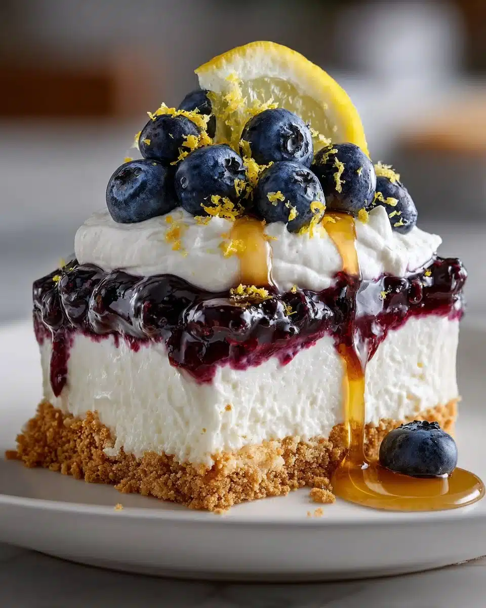 No Bake Blueberry Lemon Lush No Bake Blueberry Lemon Lush