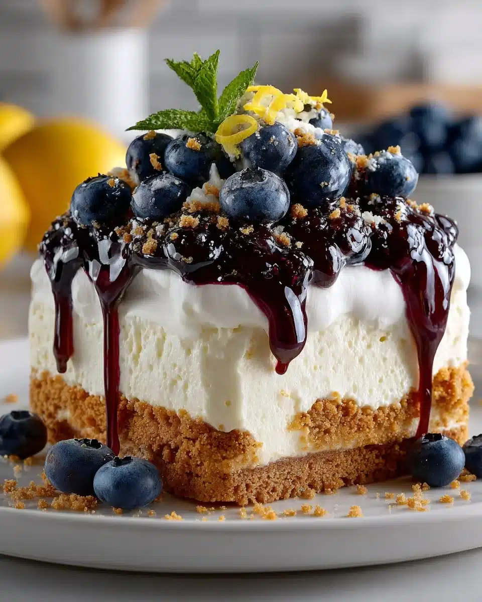 No Bake Blueberry Lemon Lush No Bake Blueberry Lemon Lush