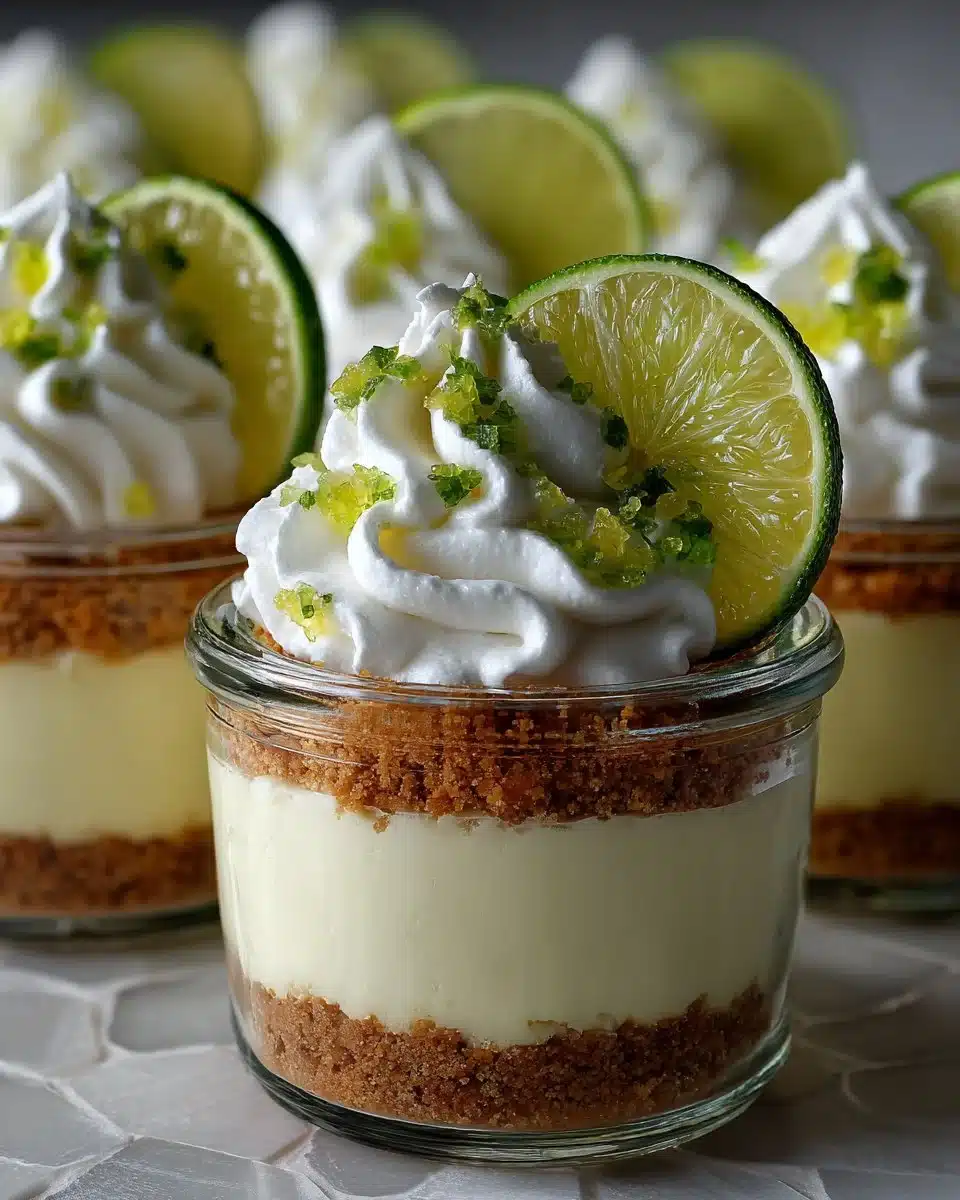 No Bake Key Lime Pie Jars
