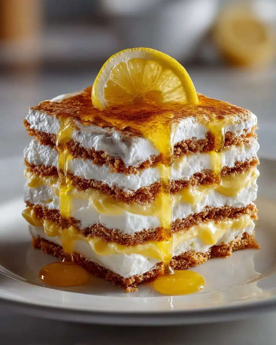 No Bake Lemon Icebox Cake