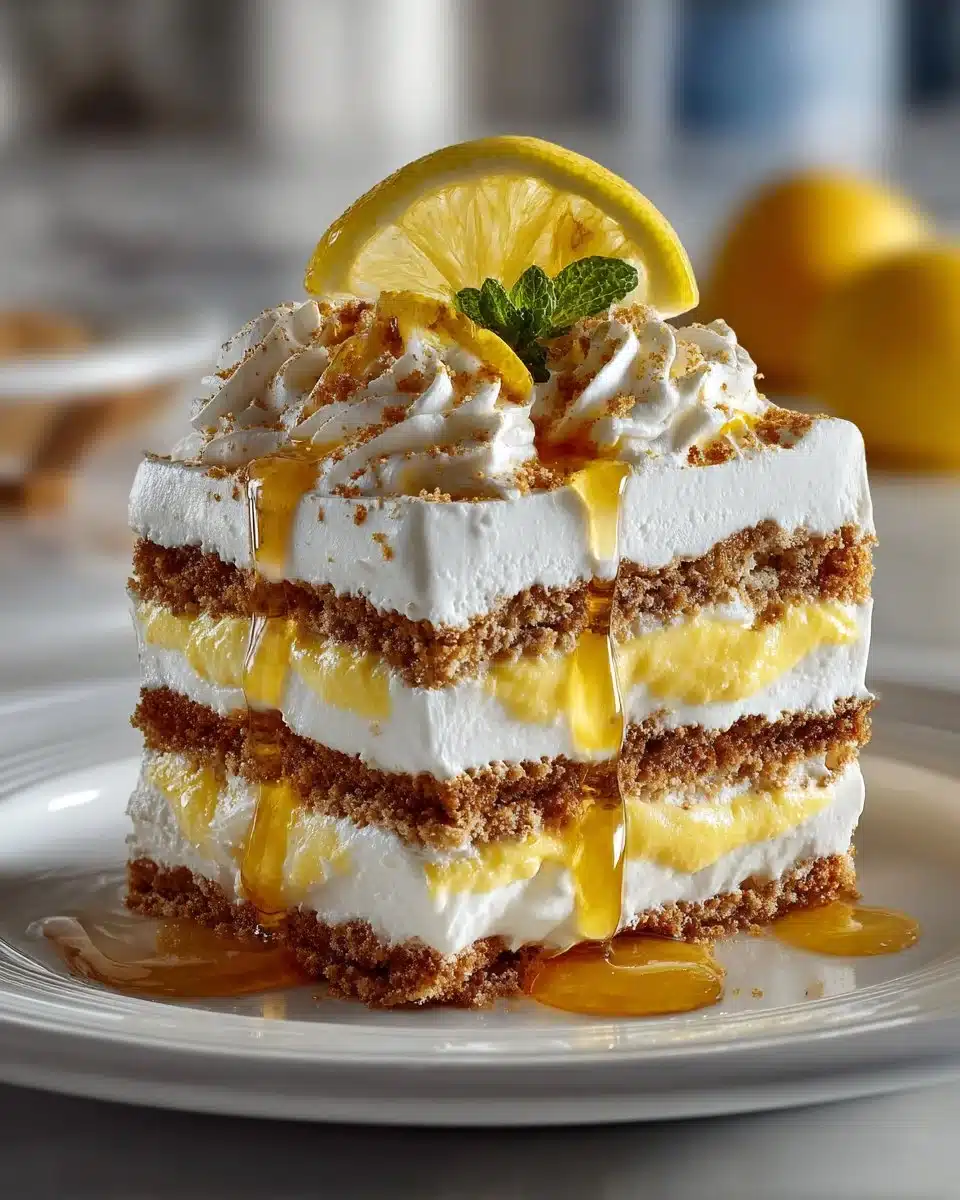 No Bake Lemon Icebox Cake