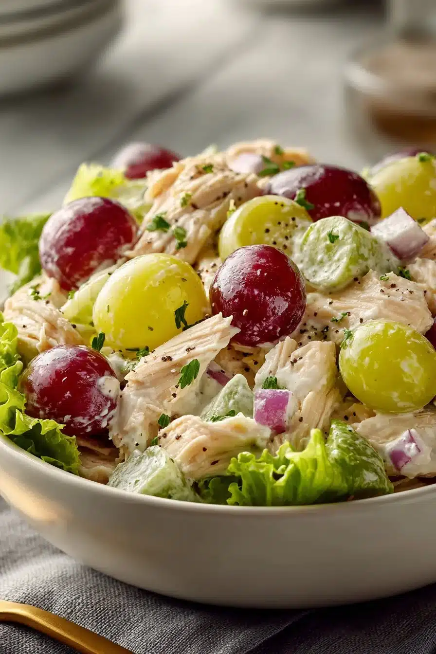 Old Fashioned Creamy Chicken Salad with Grapes old fashioned creamy chicken salad with grapes 2026 04 28 221842