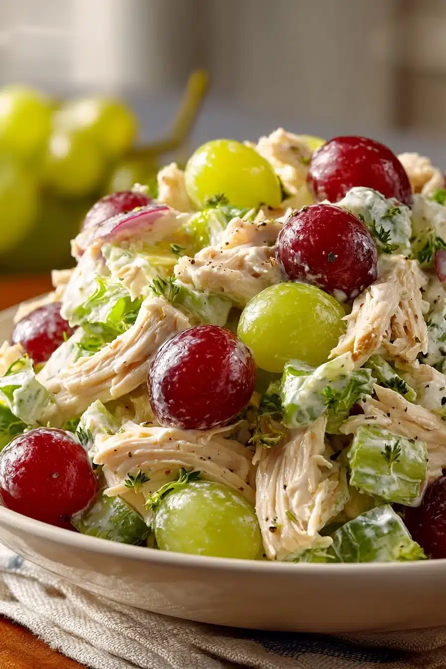 Old Fashioned Creamy Chicken Salad with Grapes old fashioned creamy chicken salad with grapes 2026 04 28 221845 2
