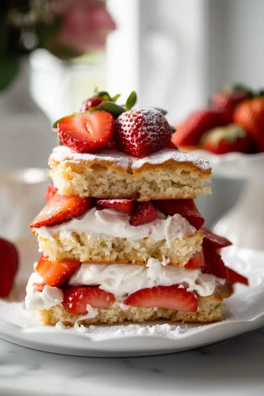Old Fashioned Strawberry Shortcake Dessert
